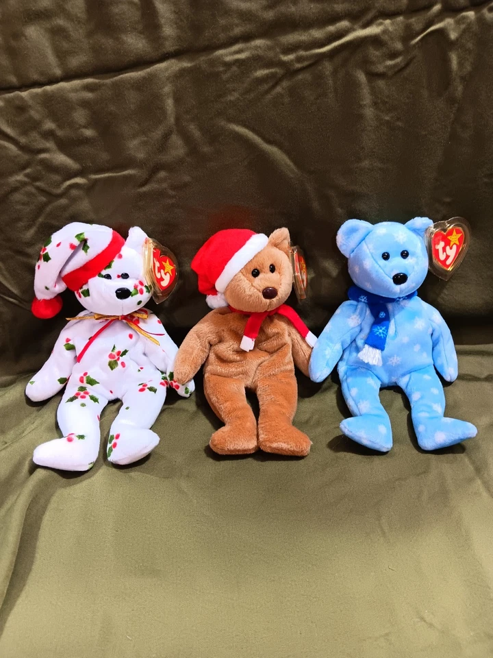 Ty Beanie Baby(Rare Mistake-Brown Nose-97)98 99 Holiday Teddy Bear w/Error Tags - Image 2 of 4