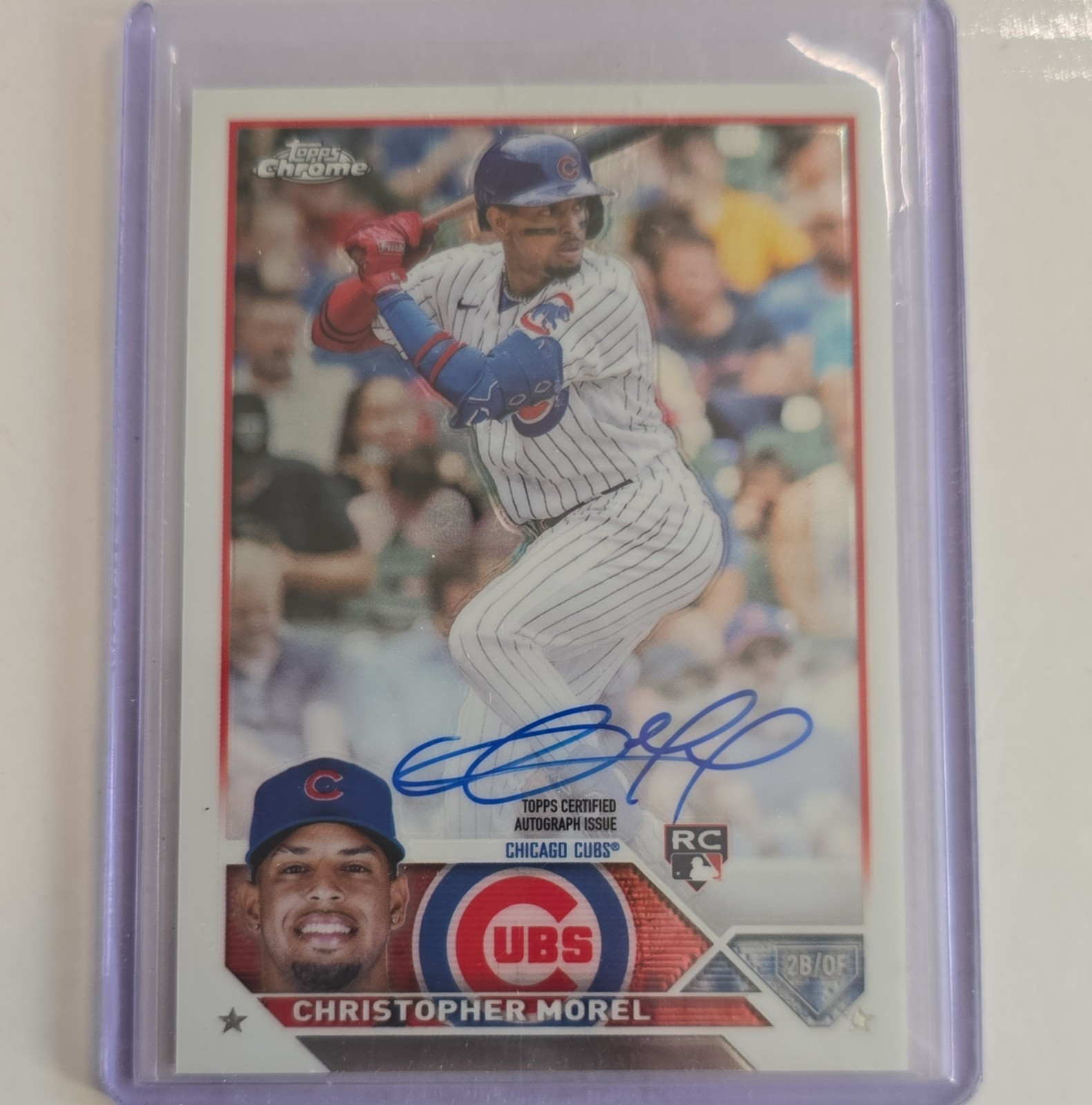 Topps 2023 Chrome Rookie Autographs Christopher Morel Autograph Cubs #RA-CMO