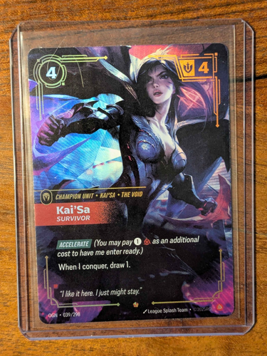 Kai'Sa Survivor 039/298 - Epic Rare Foil - Riftbound: Origins - ENGLISH ...