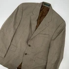 Lauren Ralph Lauren Blazer Mens 44 Short Brown Micro Houndstooth Sport Coat