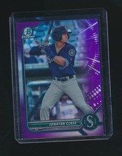 JONATAN CLASE 2022 BOWMAN CHROME PURPLE REFRACTOR 222/250 #BDC-30