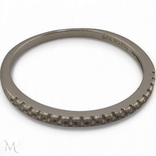 IBB 925 Sterling Silver Thin Stacking Ring Size 9 1g Sparkle Dainty Classic Band