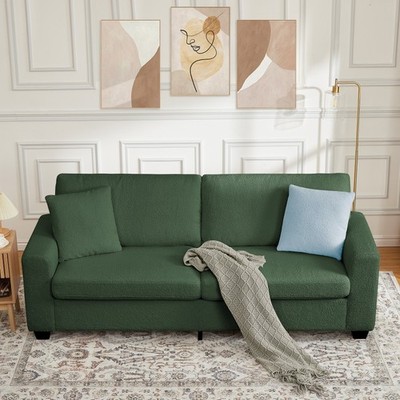 Sofa Modern Comfort Sofa Deep Seat Two-Person Sofa Loveseat for Living Rooms