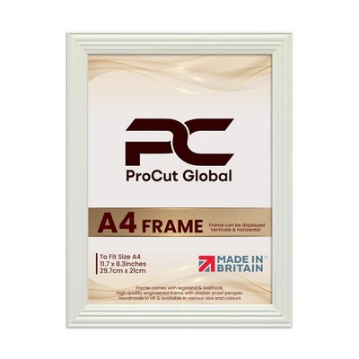 PROCUT Classic Weiß A0 A1 A2 A3 A4 A5 Bilderrahmen Posterrahmen Fotorahmen