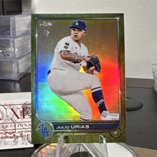 2022 Topps Chrome Ben Baller Julio Urias #3 GOLD Dodgers 1/15 1st ON PRINT!