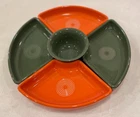Fiesta 6 Piece Entertainment Set.  Poppy and Sage Green.  Firm $