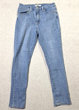 Levi  s 721 High Rise Skinny Jeans Womens 30x30 Blue Medium Wash Stretch Slimming