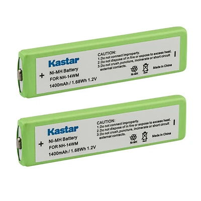 Kastar 2-Pack Battery for Sony Portable CD MP3 NC-5WM NC-6WM NH-14WM NH-14WM(A)