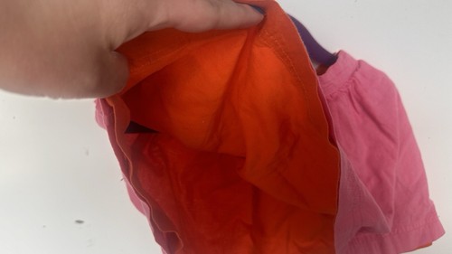 Primary Girls Reversible Skirt Small Pink Orange - Picture 2 of 2