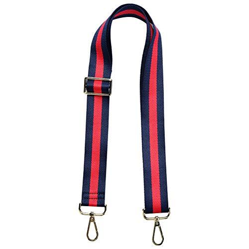Wide Shoulder Strap Adjustable Replacement Belt Guitar Style Blue Red Blue