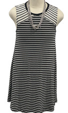 Gap Black And White Open Back Mini Dress New With Tag