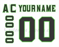 Edmonton Oil Kings Customized Number Kit for 2014-2019 White Uniform