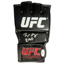 Max Holloway autographed signed inscribed glove UFC JSA Blessed