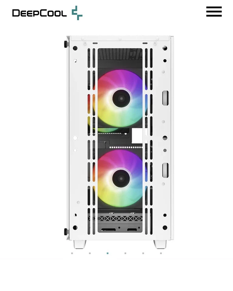 Deepcool CC360 WH ARGB Case Mini Tower - Bianco - Immagine 3 di 4