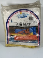 Intex The Wet Set Vintage Air Mat Pool Mat Swimming Accessories 72” X 27” Yellow