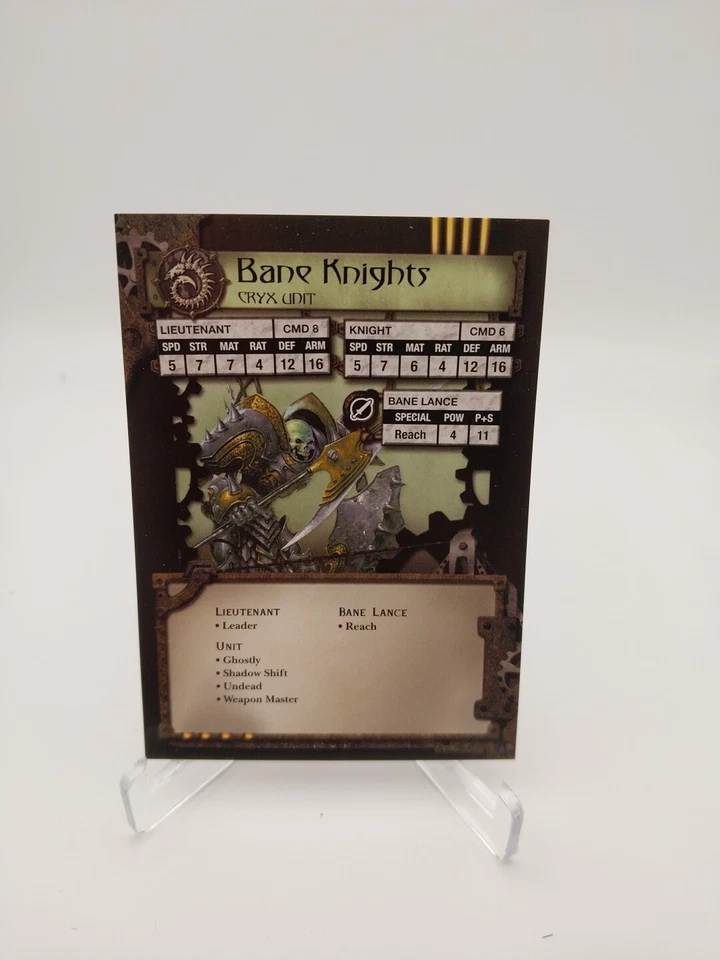 Warmachine Cryx Bane Knights Unit NEW Miniatures Kit PIP 34040 - Image 2 of 3