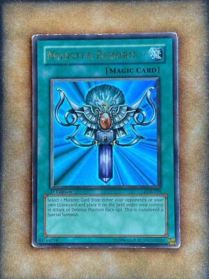 Yugioh Monster Reborn LOB-118 Ultra Rare 1st Ed GLOSSY PRINT MP | eBay