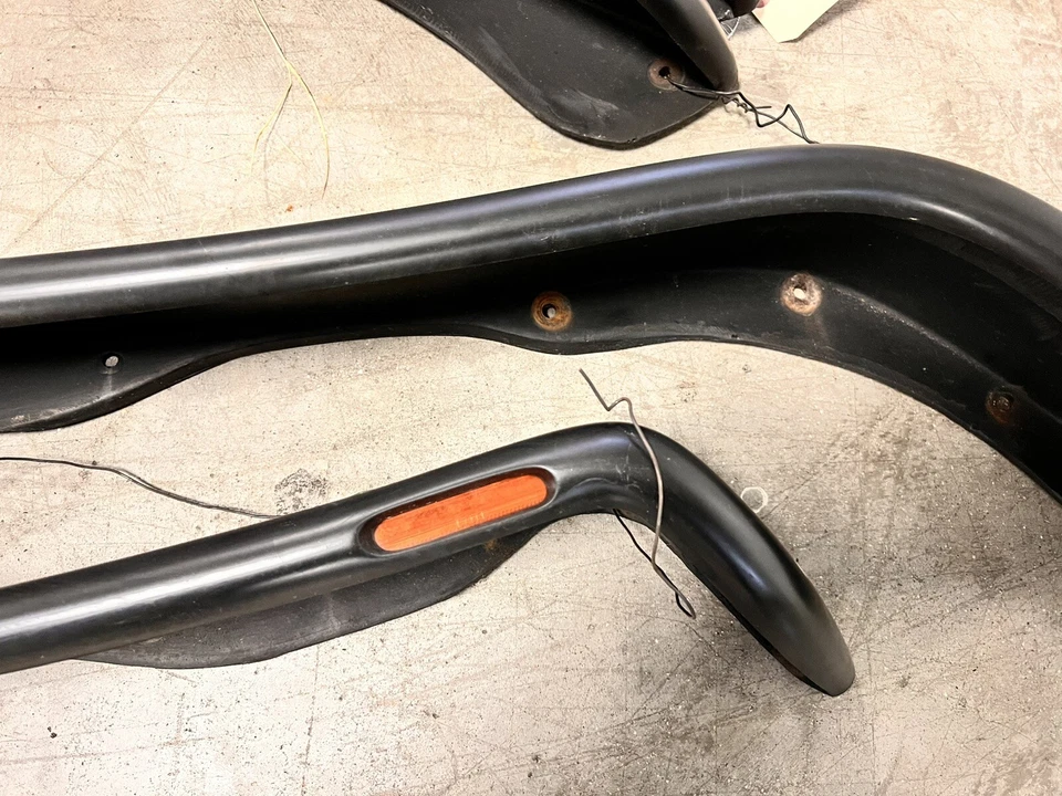 Juego de llamaradas guardabarros delanteros y traseros tubulares de xenón negro Jeep Wrangler 97-06 Foto 4 de 4