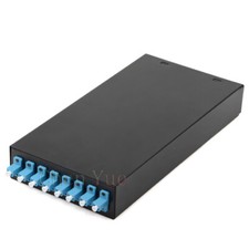 Fiber Optic Terminal Box 8 cores Simplex LC Adapter Pigtail 8 Ports Patch Panel
