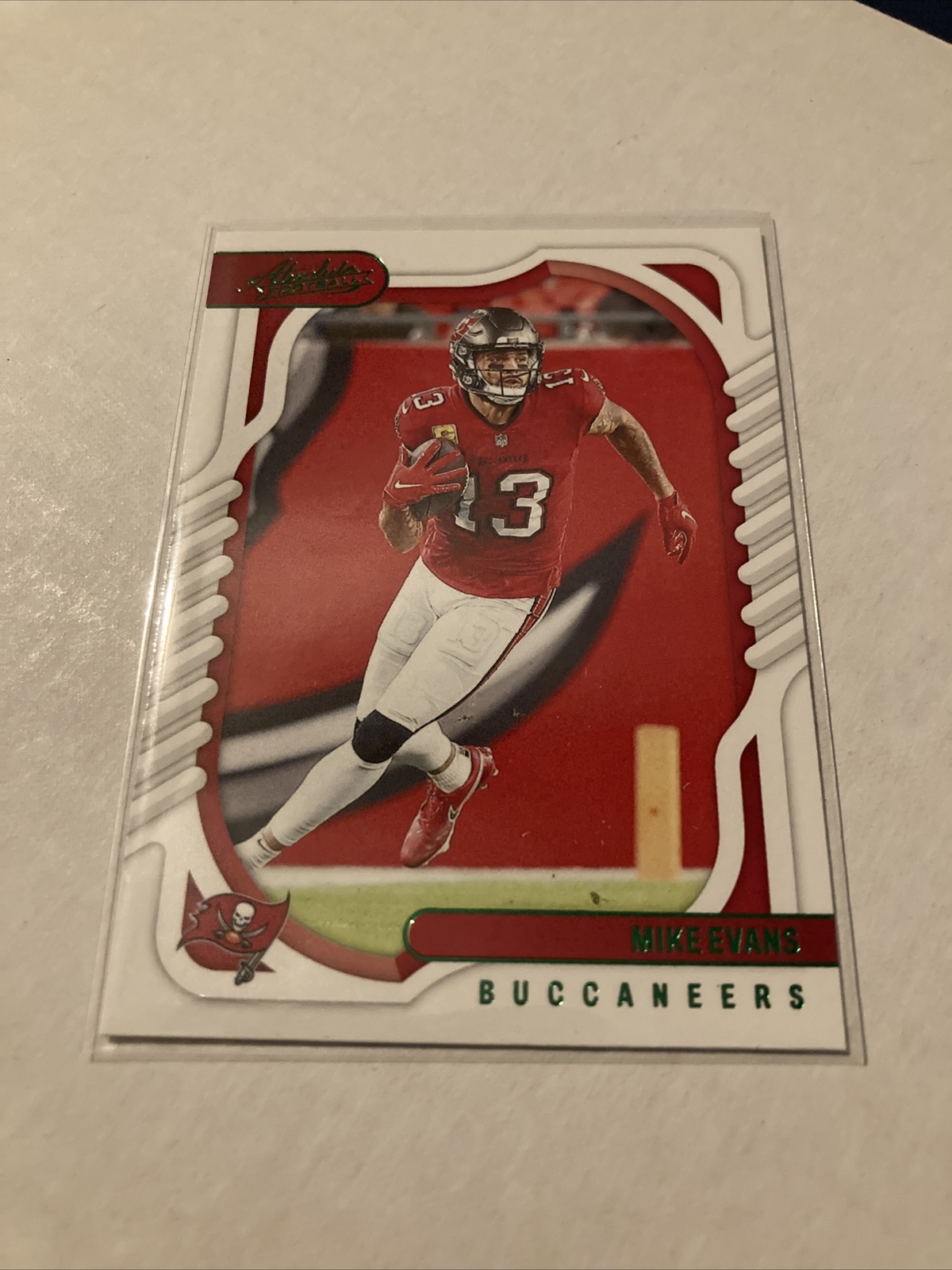 2022 Absolute Football Green Parallel #77 Mike Evans Buccaneers