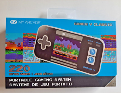 MY ARCADE 220 RETRO GAMES PORTABLE GAMING SYSTEM GAMER V CLASSIC NEW