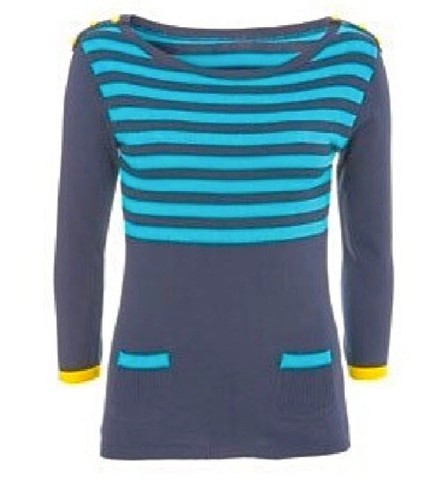Kate Moss Topshop Vtg Nautical Jumper 