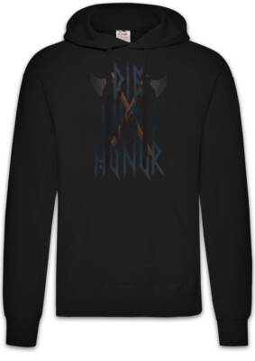 Crossed Viking Axes Hoodie Pullover Valhall Valhalla Axe Vikings Odin Odhin