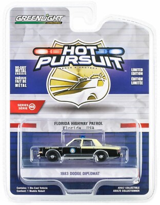 1:64 GreenLight *HOT PURSUIT 45* FLORIDA HIGHWAY PATROL 1983 Dodge