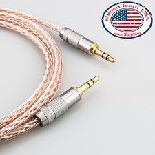 7N OCC Braided Audio Cord Gold Plated Plug AUX Cable 3.5mm Stereo Male to Male