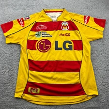 Men's Monarcas Morelia Home Soccer Jersey RARE Vintage Coca Cola Size L