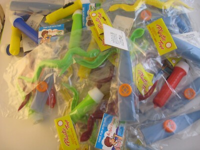 LARGE VINTAGE CARNIVAL PRIZE LOT, SNAKES, FLASHLIGHTS, BAZOONS