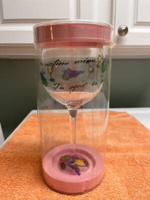 MINX ''LIKE A FINE WINE I'M AGED TO PERFECTION'' 13 OZ. COLLECTOR'S WINE GLASS NIB