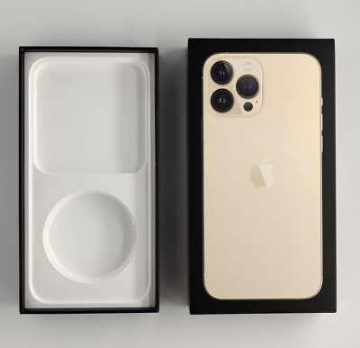 Caja Original de APPLE VACÍA del IPHONE 13 PRO MAX color ORO envio