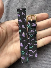 Vintage Watch Strap 18 mm  Leather Nos Top Quality V34