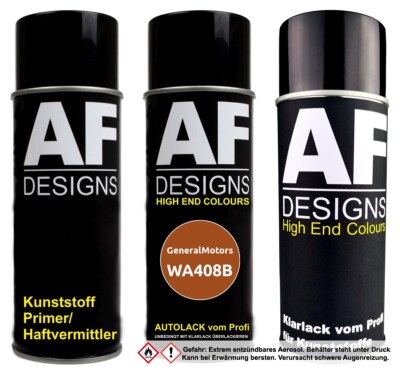Kunststoff Spraydosen Set für General Motors WA408B Light My Fire Orange Perl Me