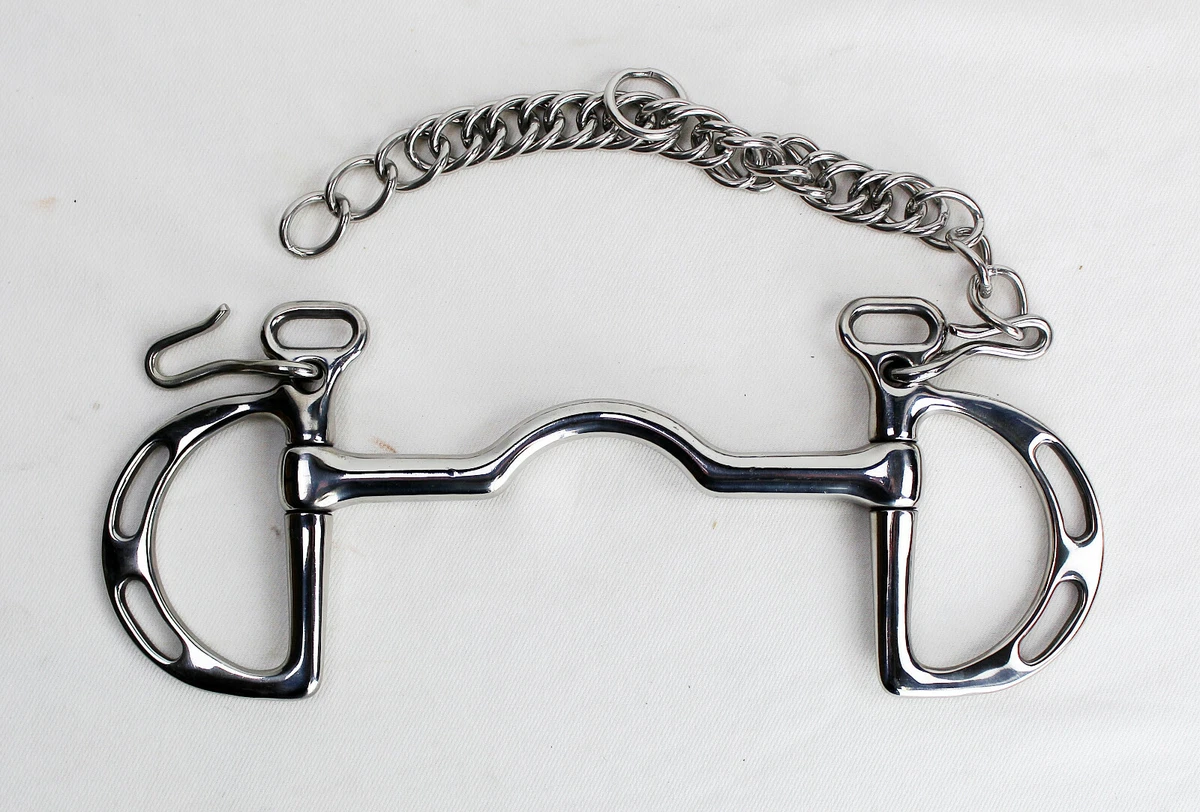 Mors Cheval à Tige Courte Alu 4,5 – Embouchure Basse (sans Marque)