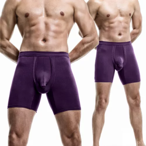 Herren Unterwäsche Dual Beutel Koffer Trennung Beutel Ausbuchtung Verbessernde Boxershorts - Bild 16 von 19