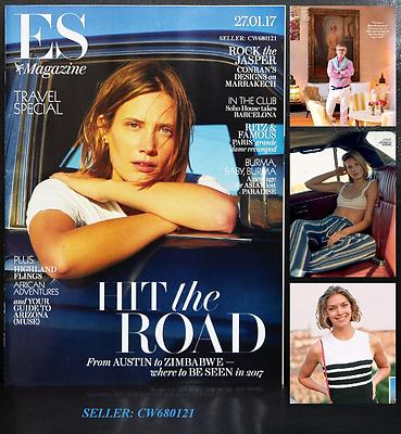 DRAKE BURNETTE MARFA GIRL->MODEL JASPER CONRAN ARIZONA MUSE ES MAGAZINE JAN 2017