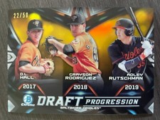 2019 Bowman Draft Chrome Progression Adley Rutschman RodriguezGold Refractor /50