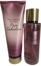 Victoria Secret Pure Seduction Body Mist 8.4 Oz  Body Lotion 8 Oz Set New 