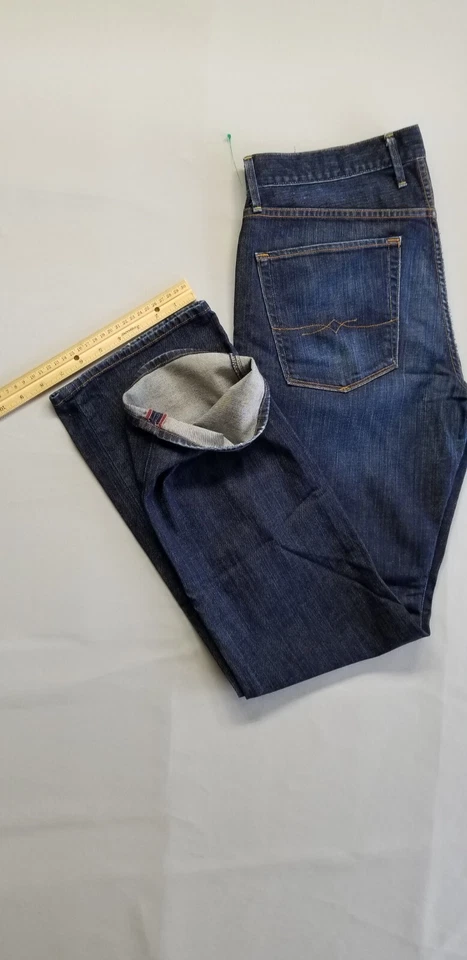 Jean de mezclilla LUCKY BRAND para hombre 363 vintage recto blanco cono de roble EE. UU. - 32x32 azul Foto 2 de 4