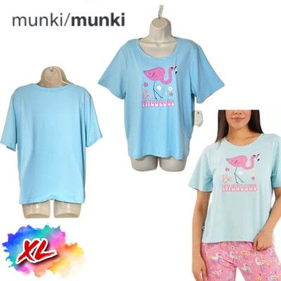 NWT Nite Nite By Munki Munki Womens XL Flaminga Pajama Top NM00800