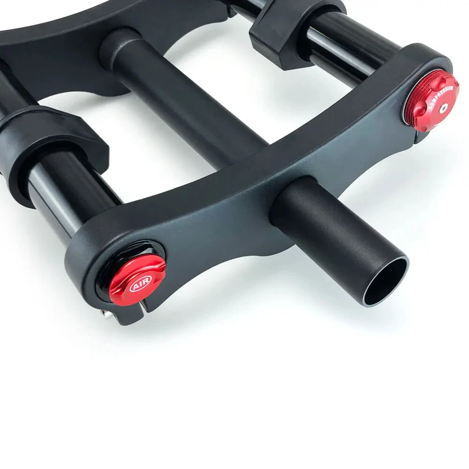 20/26*4.0er Dual Motor Fat Bicycle Fork E-bike Double Crown Air Suspension Fork - Image 2 of 4