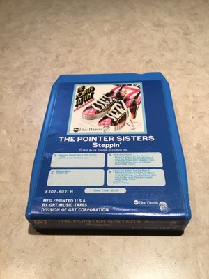 Pointer Sisters Steppin 8-Track Cartridge 1975 Blue Thumb Soul Funk - FUNDRAISER