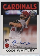 2021 Topps 1986 Topps Baseball Auto Series 2 Kodi Whitley #86A-KWH Auto 1pr8