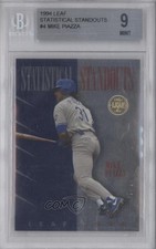1994 Leaf Statistical Standouts Mike Piazza #4-10 BGS 9 MINT HOF 0c6