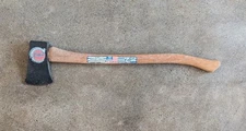 NOS Vintage COLLINS 27” Axe with Original Hickory Handle & Labels