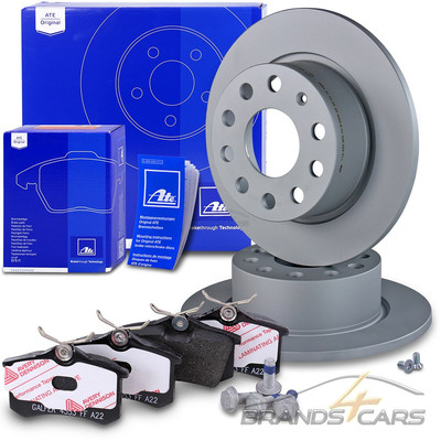 ATE BREMSSCHEIBEN Ø253 +BREMSBELÄGE HINTEN FÜR SKODA OCTAVIA 3 AB 03.2017 1KD