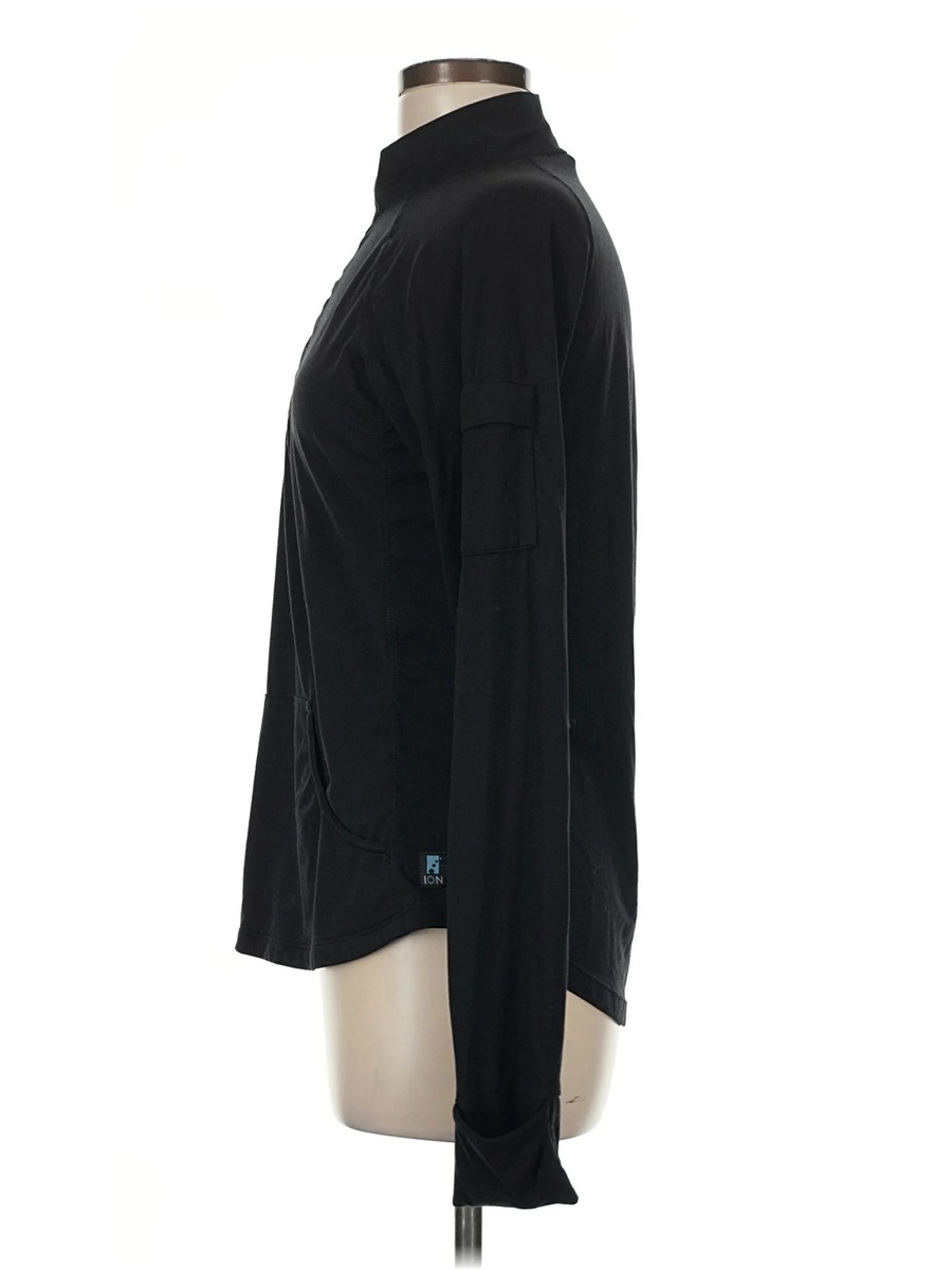 Ion Actif Women Black Long Sleeve Turtleneck M View 4