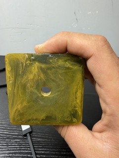 Vintage Green Bakelite Trophy base 96 grams